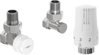 Mexen G01 termostatiniam rinkinys kampinis, nikelis - W913-012-918-01