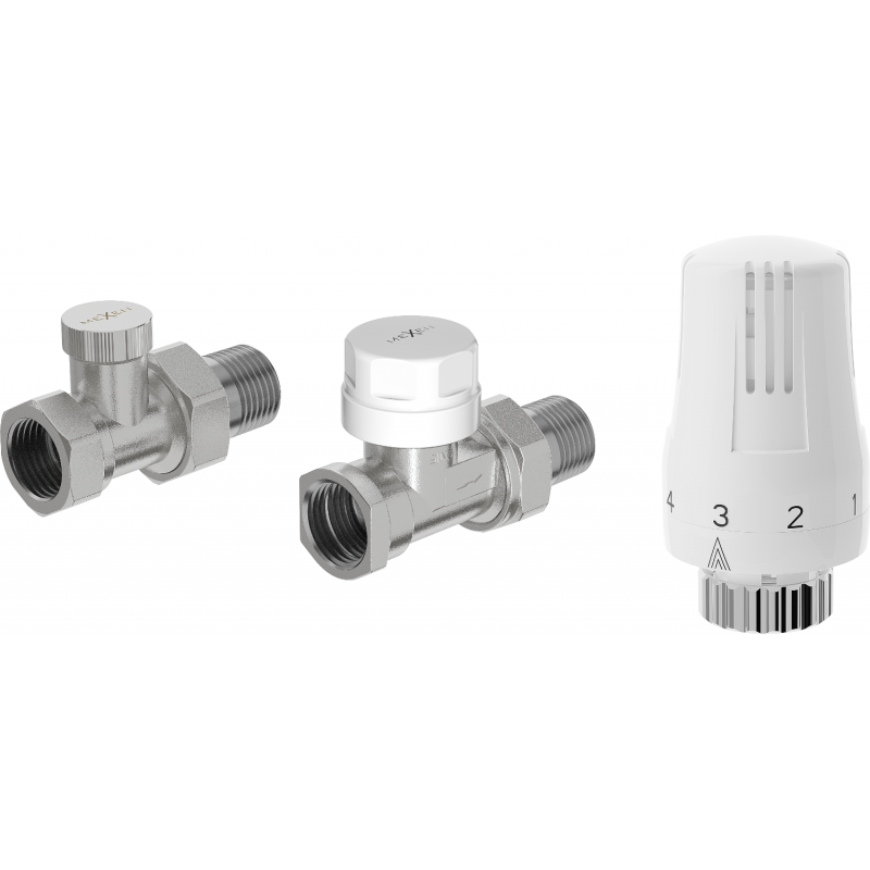 Mexen G01 termostatinis rinkinys tiesus, nikelis - W914-012-918-01