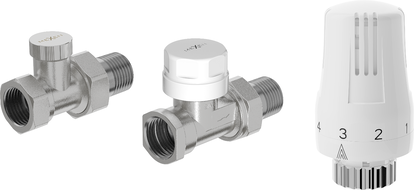 Mexen G01 paprastas terminio vožtuvo rinkinys, nikeliuotas - W914-012-918-01