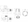 Mexen G01 termostatinis rinkinys tiesus, nikelis - W914-012-918-01