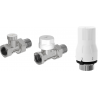 Mexen G02 tiesios, nikelio termostatinis rinkinys - W914-012-928-01