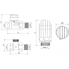 Mexen G03 termostatinis rinkinys, tiesus, nikelis - W914-012-938-01