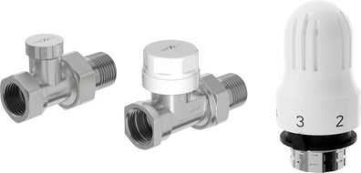 Mexen G04 termostatinis rinkinys tiesus, nikelis - W914-012-948-01