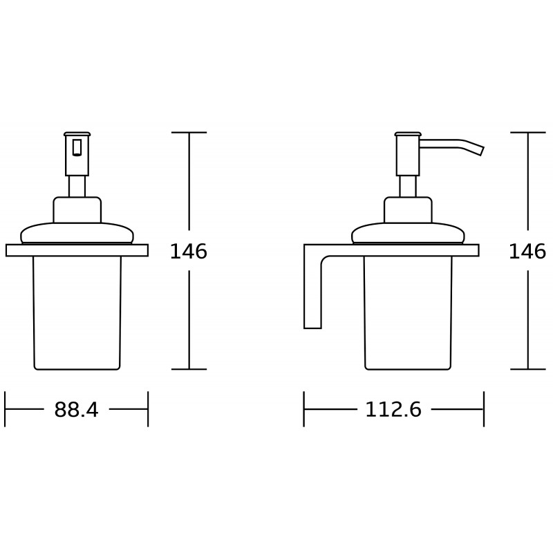 Mexen Lea muilo dozatorius, auksinis - 70260388-50