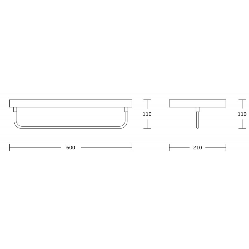 Mexen Pavo rankšluosčių laikiklis, juodas - 7030420-70