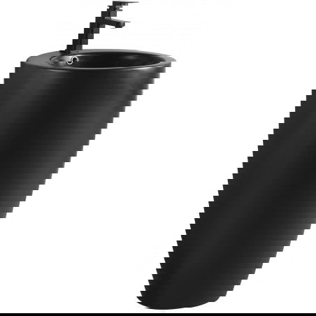 Mexen Alona laisvai pastatomas praustuvas 50 x 50 cm, juodas matinis - 26094870