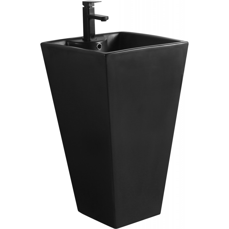 Mexen Pia laisvai stovintis praustuvas 47 x 47 cm, juodas matinis - 26104770