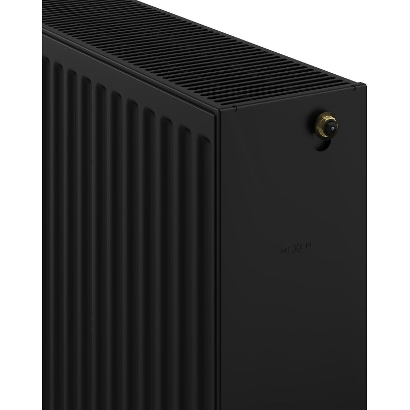 Mexen CC33 plieninis radiatorius 400 x 900 mm, apatinis centrinis prijungimas, 1520 W, juodas - W6C33-040-090-70
