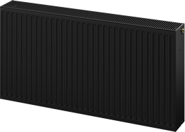 Mexen CC33 plokščias radiatorių 400 x 2200 mm, apatinis centrinis prijungimas, 3715 W, juodas - W6C33-040-220-70