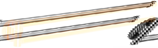 Mexen Remo dvigubas pasukamas rankšluosčių kabykla, rožinis auksas - 70507255-60