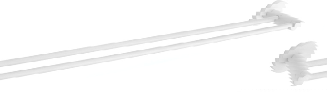 Mexen Remo dvivietis baltas rankšluosčių kabykla - 7050725-20