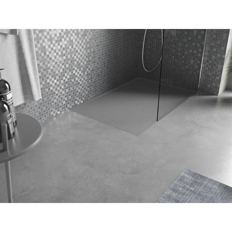 Mexen Amon stačiakampė dušo padėklas SMC 120 x 80 cm, pilkas - 4F618012