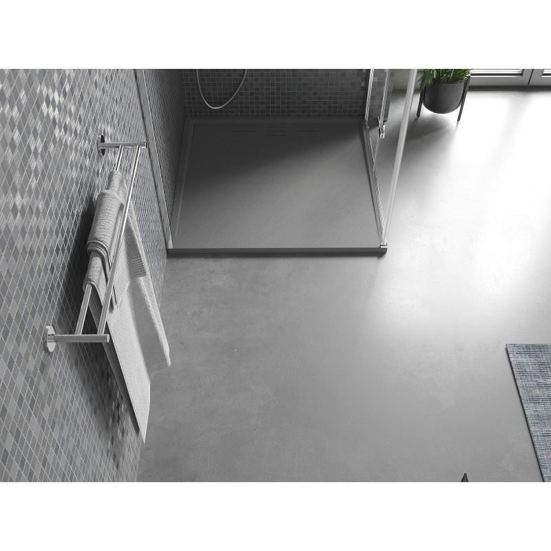 Mexen Amon kvadratinis dušo padėklas SMC 80 x 80 cm, pilkas - 4F618080