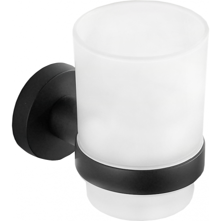 Mexen Remo dantų šepetėlių puodelis, juodas - 7050738-70