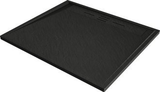 Mexen Amon stačiakampė dušo padėklas SMC 100 x 90 cm, juodas - 4F709010