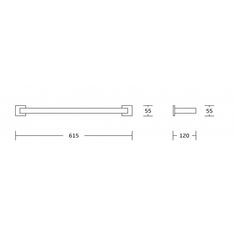 Mexen Vox dvigubas rankšluosčių laikiklis, juodas - 707025-70