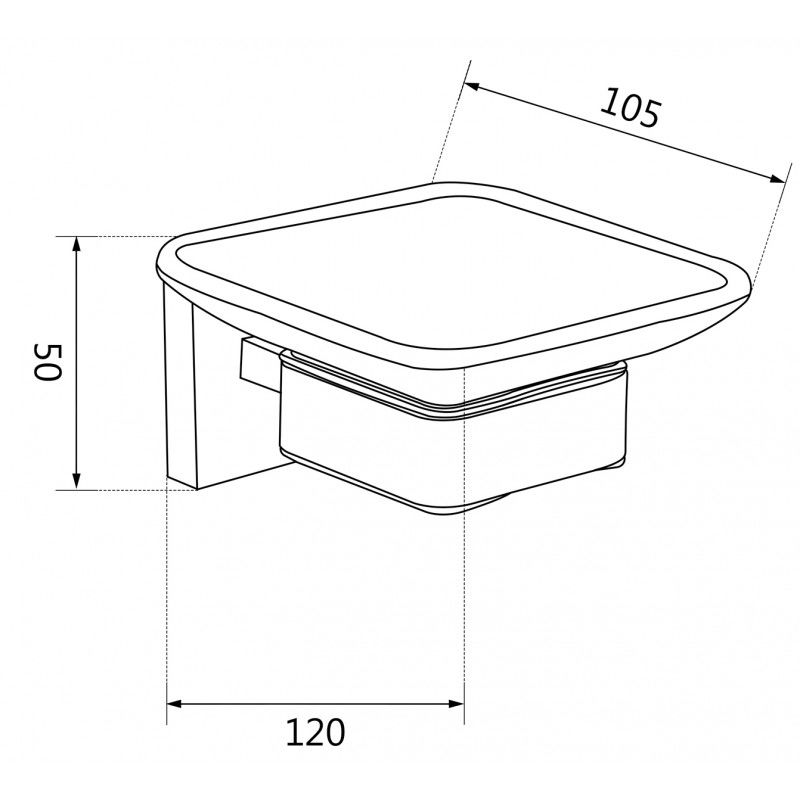 Mexen Vox muilinė, chromas - 707039-00