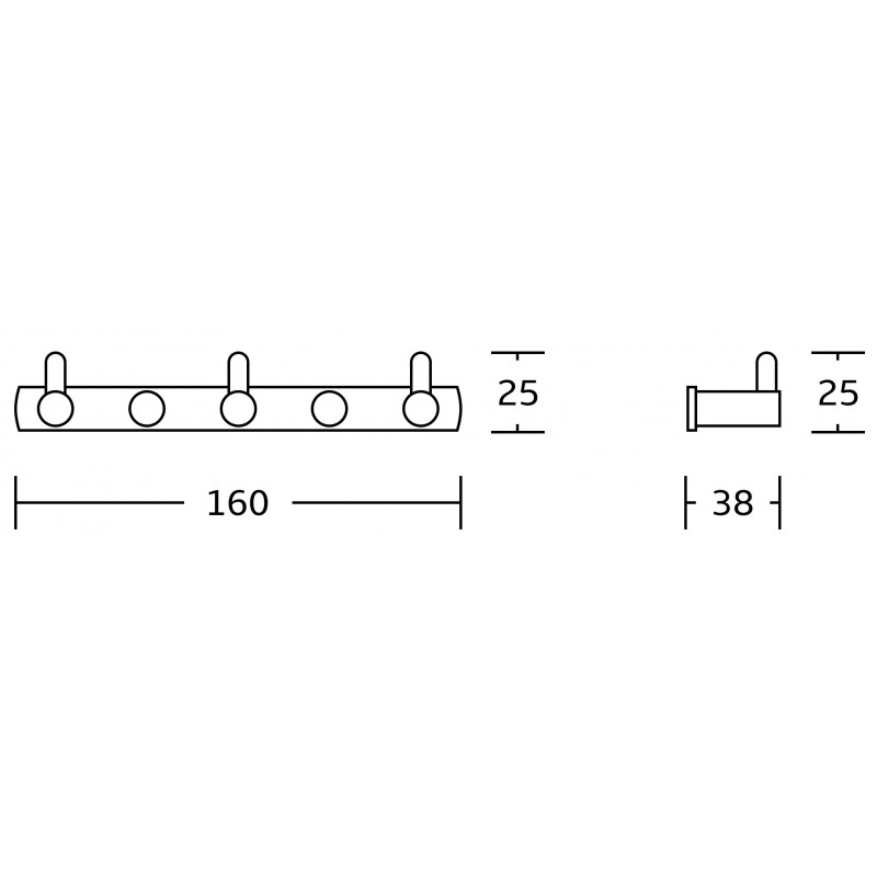 Mexen trigubas rankšluosčių kabykla, juoda - 709163-70