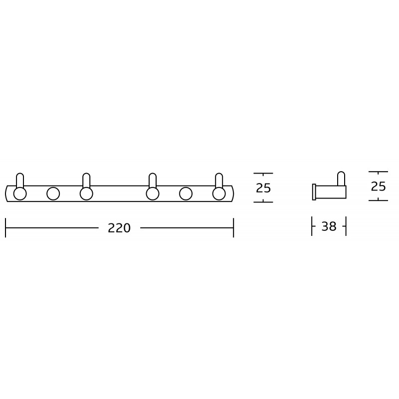 Mexen keturgubis rankšluosčių kabliukas, auksinis - 709164-50