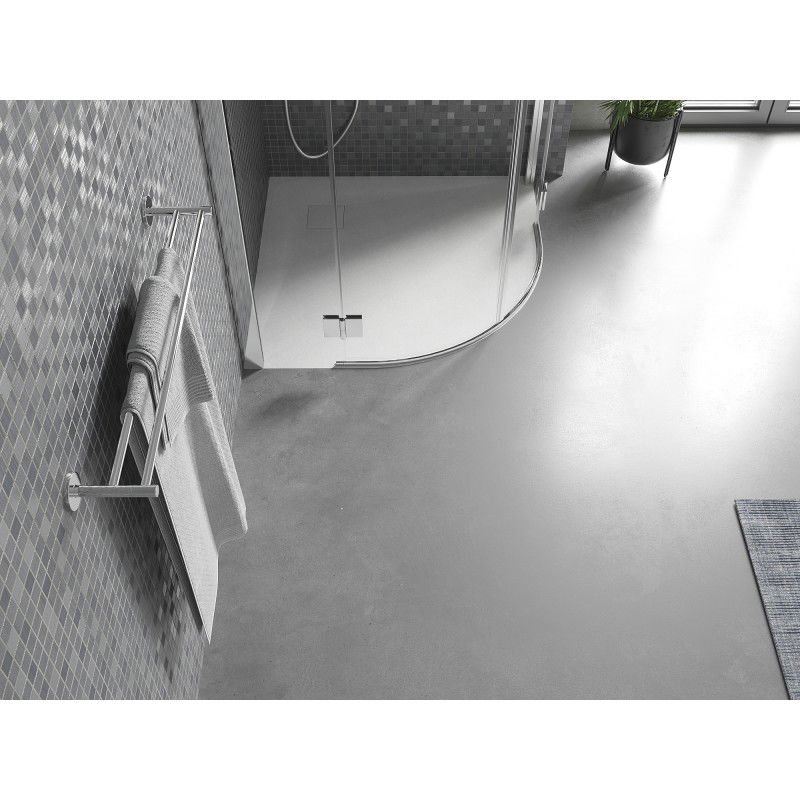 Mexen Bert pusapvalis dušo padėklas SMC 80 x 80 cm, baltas - 4KR108080