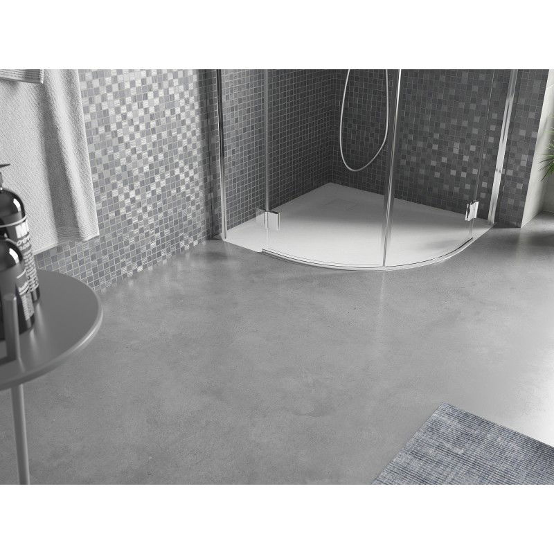 Mexen Bert pusapvalis dušo padėklas SMC 90 x 90 cm, baltas - 4KR109090