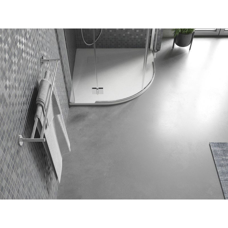 Mexen Bert pusapvalis dušo padėklas SMC 90 x 90 cm, baltas - 4KR109090