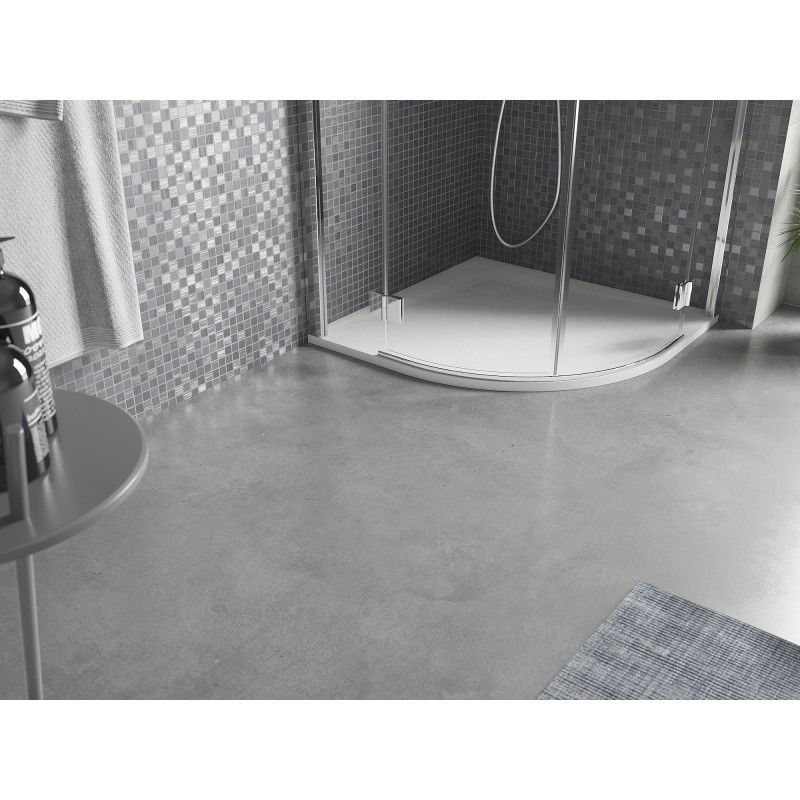 Mexen Bert pusapvalis dušo padėklas SMC 90 x 90 cm, baltas - 4KR109090