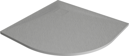 Mexen Bert pusapvalis dušo padėklas SMC 90 x 90 cm, pilkas - 4KR619090