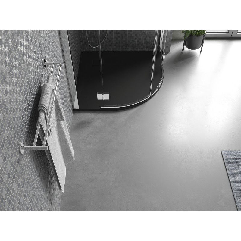 Mexen Bert pusapvalė dušo padėklas SMC 90 x 90 cm, juodas - 4KR709090