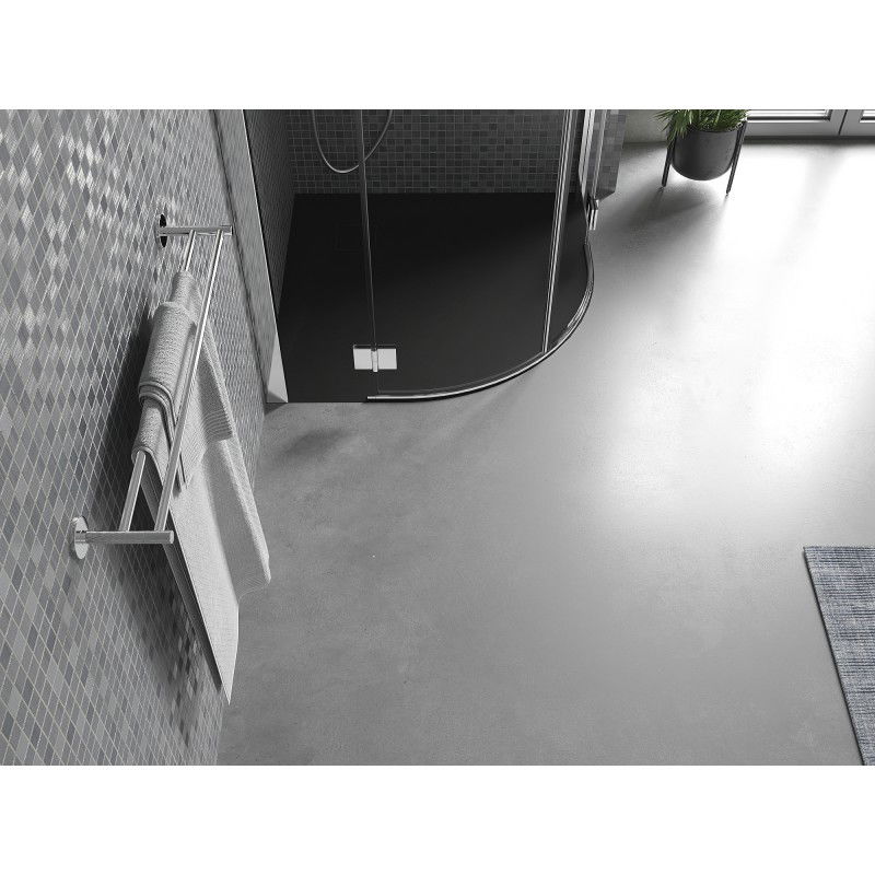 Mexen Bert pusapvalė dušo padėklas SMC 90 x 90 cm, juodas - 4KR709090