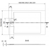 Mexen Otto vonios baseinas stačiakampis SMC 100 x 90 cm, balta - 4N109010