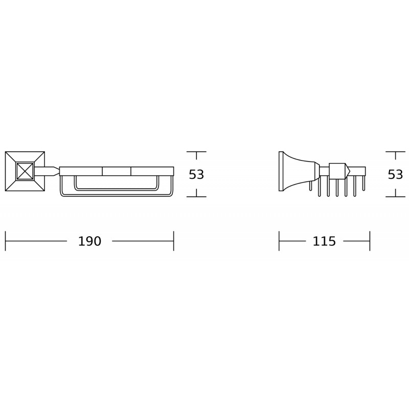 Mexen Dalia muilinė, chromas - 7017351-00
