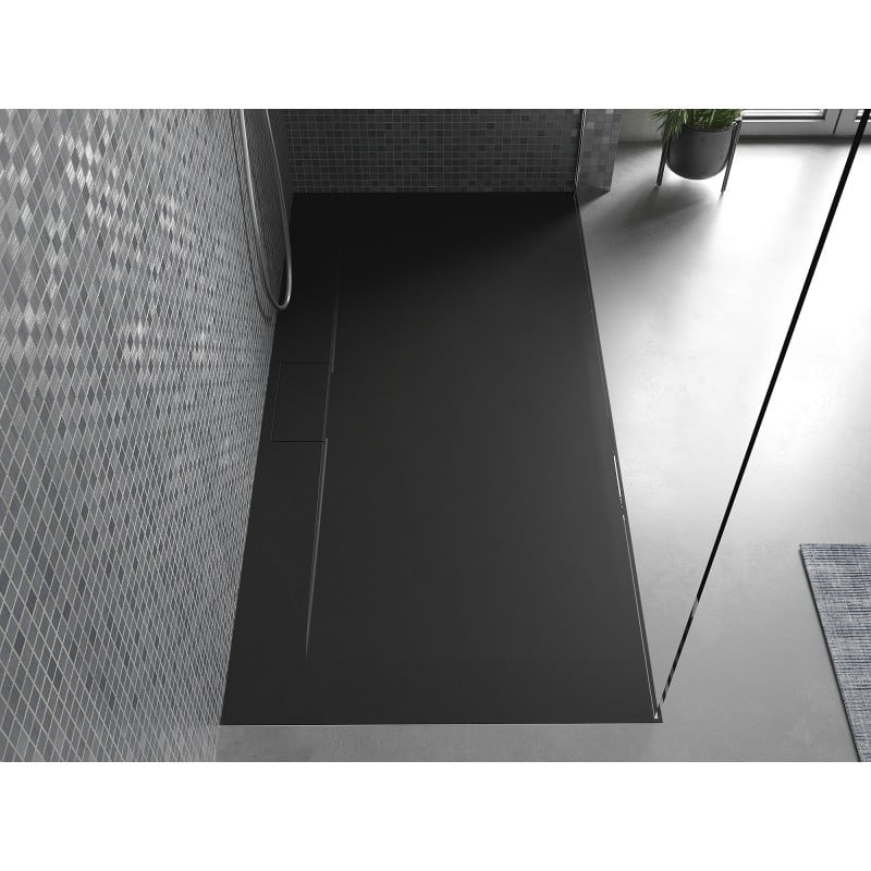 Mexen Egon stačiakampis dušo padėklas SMC 160 x 80 cm, juodas - 4R708016