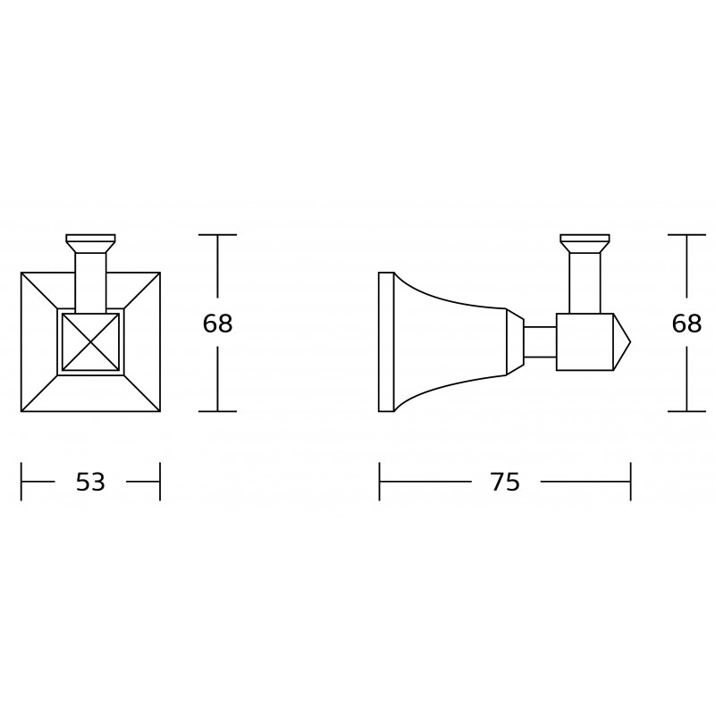 Mexen Dalia rankšluosčio kabliukas, auksinis - 7017335-50