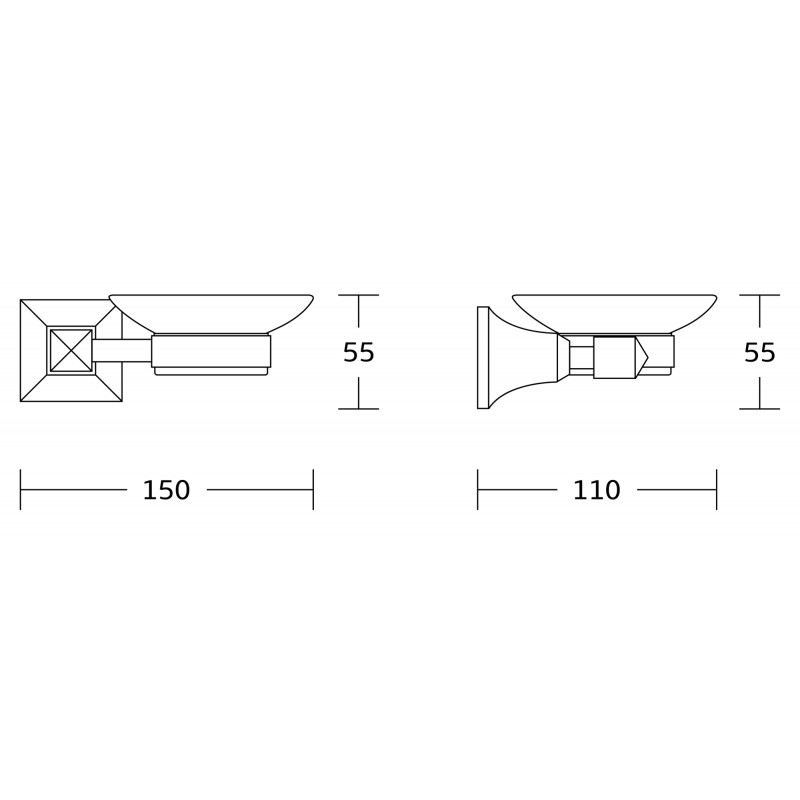 Mexen Dalia muilinė, chromas - 7017339-00