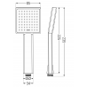 Mexen R-45 vienos funkcijos dušo rankenėlė, auksinė - 79545-50