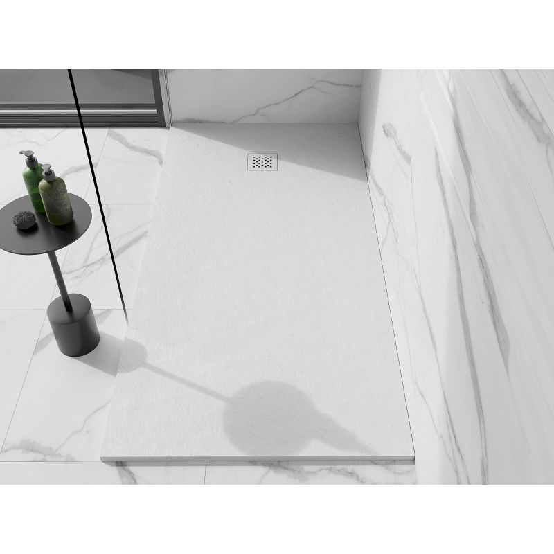Mexen Stone+ stačiakampis kompozitinis dušo padėklas 200 x 90 cm, baltas, balta danga - 44109020-W