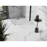 Mexen Stone+ kvadratinis kompozitinis dušo padėklas 70 x 70 cm, baltas, auksinė dangtelis - 44107070-G
