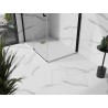 Mexen Stone+ stačiakampio formos kompozitinė dušo padėklas 110 x 70 cm, baltas, aukso spalvos dangtelis - 44107011-G