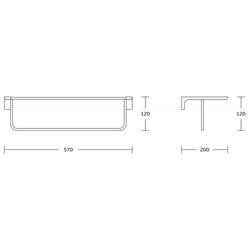 Mexen Lea rankšluosčių pakaba, chromas - 7026020-00