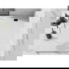 Mexen Stone+ kompozitinė kvadratinė vonia 180 x 90 cm, balta, juodas dangtelis - 44109018-B