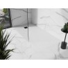 Mexen Stone+ stačiakampė kompozicinė dušo padėklas 160 x 90 cm, baltas, juoda danga - 44109016-B
