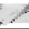 Mexen Stone+ stačiakampis kompozitinis dušo padėklas 200 x 90 cm, baltas, juoda danga - 44109020-B