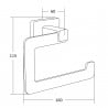 Mexen Asis tualetinio popieriaus laikiklis, Chromo - 7017633-00