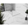 Mexen Stone+ stačiakampė kompozitinė dušo kabina 140 x 100 cm, balta, juodas skydelis - 44101014-B