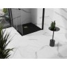 Mexen Stone+ kompozitinis kvadratinis dušo padėklas 80 x 80 cm, juodas, aukso spalvos dangtelis - 44708080-G
