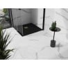 Mexen Stone+ 90 x 90 cm kvadratinis kompozitinis dušo padėklas, juodas, auksinė danga - 44709090-G