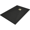 Mexen Stone+ stačiakampė kompozitinė dušo padėklas 110 x 80 cm, juodas, auksinė apsauga - 44708011-G