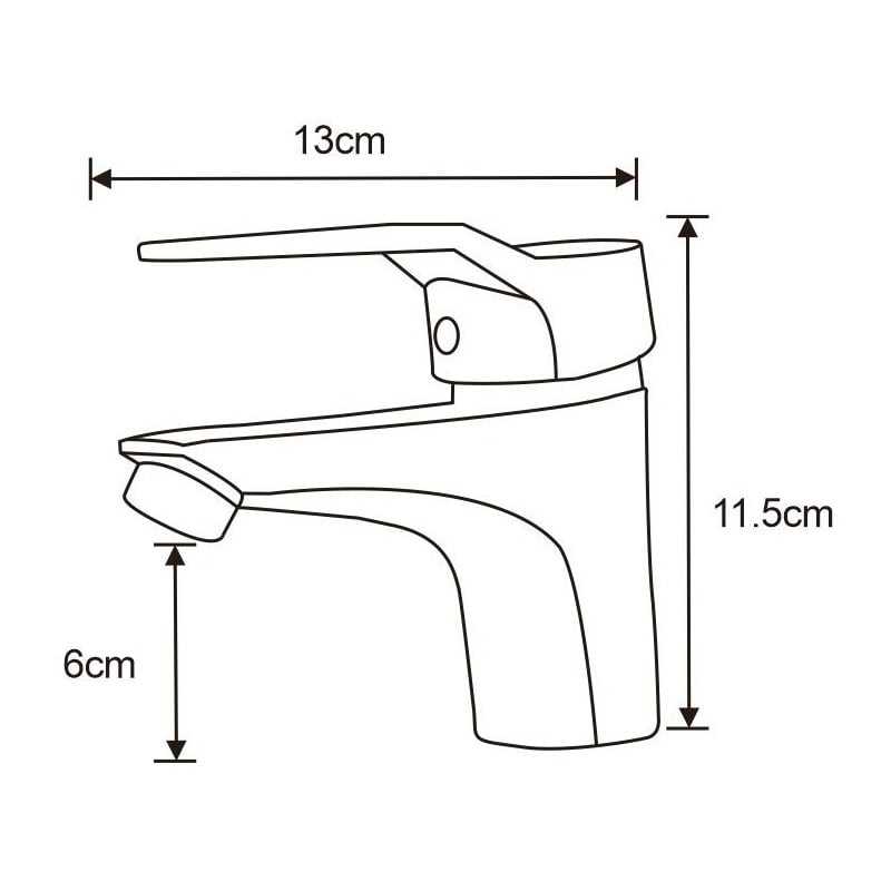Mexen Caro praustuvo maišytuvas, juodas - 746600-70