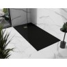 Mexen Stone+ stačiakampis kompozitinis dušo padėklas 160 x 100 cm, juodas, auksinė dangtelė - 44701016-G